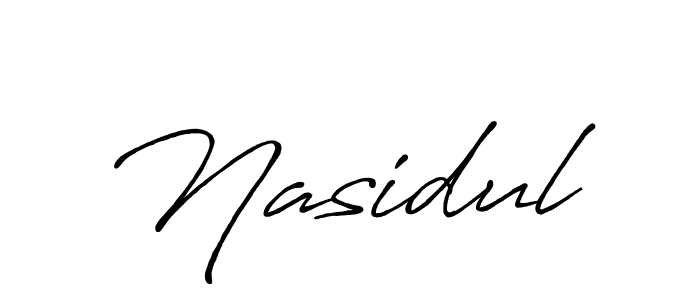 Design your own signature with our free online signature maker. With this signature software, you can create a handwritten (Antro_Vectra_Bolder) signature for name Nasidul. Nasidul signature style 7 images and pictures png