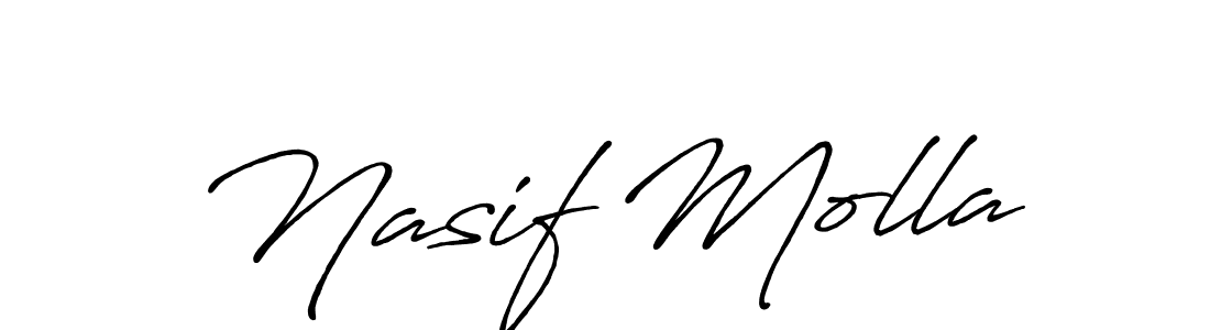 Also You can easily find your signature by using the search form. We will create Nasif Molla name handwritten signature images for you free of cost using Antro_Vectra_Bolder sign style. Nasif Molla signature style 7 images and pictures png