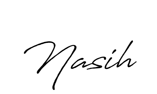 Also we have Nasih name is the best signature style. Create professional handwritten signature collection using Antro_Vectra_Bolder autograph style. Nasih signature style 7 images and pictures png