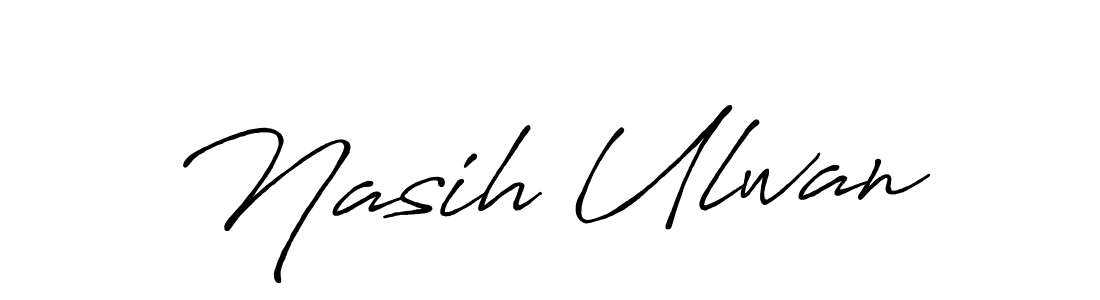 Similarly Antro_Vectra_Bolder is the best handwritten signature design. Signature creator online .You can use it as an online autograph creator for name Nasih Ulwan. Nasih Ulwan signature style 7 images and pictures png