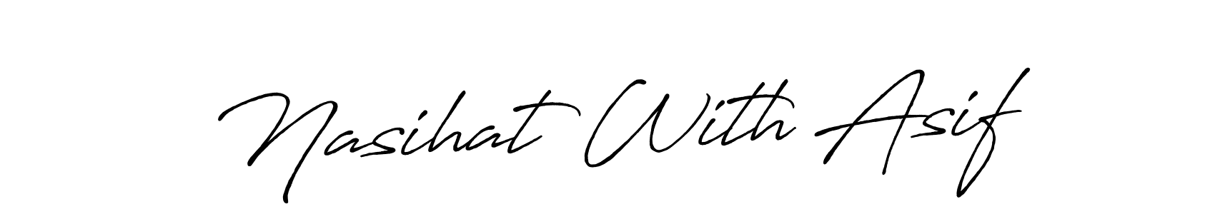 Once you've used our free online signature maker to create your best signature Antro_Vectra_Bolder style, it's time to enjoy all of the benefits that Nasihat With Asif name signing documents. Nasihat With Asif signature style 7 images and pictures png