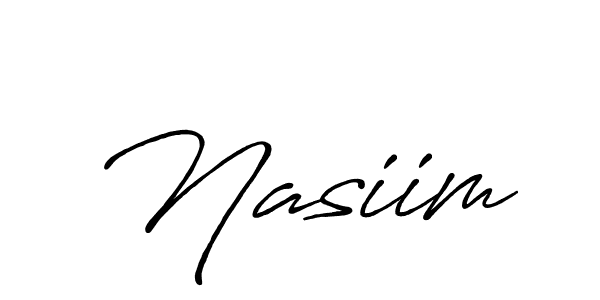 Also You can easily find your signature by using the search form. We will create Nasiim name handwritten signature images for you free of cost using Antro_Vectra_Bolder sign style. Nasiim signature style 7 images and pictures png