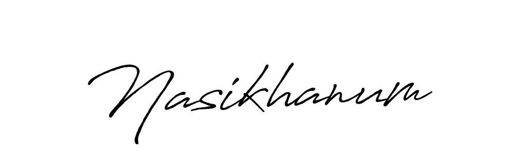 Here are the top 10 professional signature styles for the name Nasikhanum. These are the best autograph styles you can use for your name. Nasikhanum signature style 7 images and pictures png