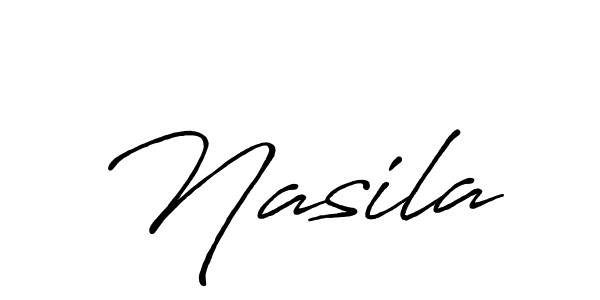 Similarly Antro_Vectra_Bolder is the best handwritten signature design. Signature creator online .You can use it as an online autograph creator for name Nasila. Nasila signature style 7 images and pictures png