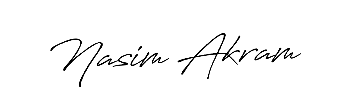 if you are searching for the best signature style for your name Nasim Akram. so please give up your signature search. here we have designed multiple signature styles  using Antro_Vectra_Bolder. Nasim Akram signature style 7 images and pictures png