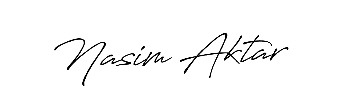 How to make Nasim Aktar signature? Antro_Vectra_Bolder is a professional autograph style. Create handwritten signature for Nasim Aktar name. Nasim Aktar signature style 7 images and pictures png