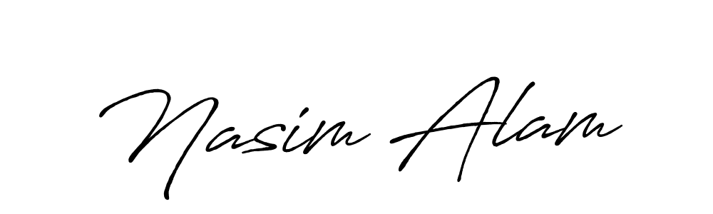Make a short Nasim Alam signature style. Manage your documents anywhere anytime using Antro_Vectra_Bolder. Create and add eSignatures, submit forms, share and send files easily. Nasim Alam signature style 7 images and pictures png