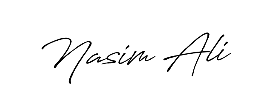 Make a beautiful signature design for name Nasim Ali. Use this online signature maker to create a handwritten signature for free. Nasim Ali signature style 7 images and pictures png