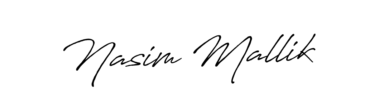 This is the best signature style for the Nasim Mallik name. Also you like these signature font (Antro_Vectra_Bolder). Mix name signature. Nasim Mallik signature style 7 images and pictures png
