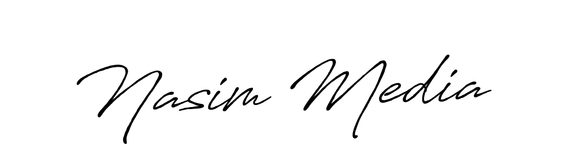 Here are the top 10 professional signature styles for the name Nasim Media. These are the best autograph styles you can use for your name. Nasim Media signature style 7 images and pictures png