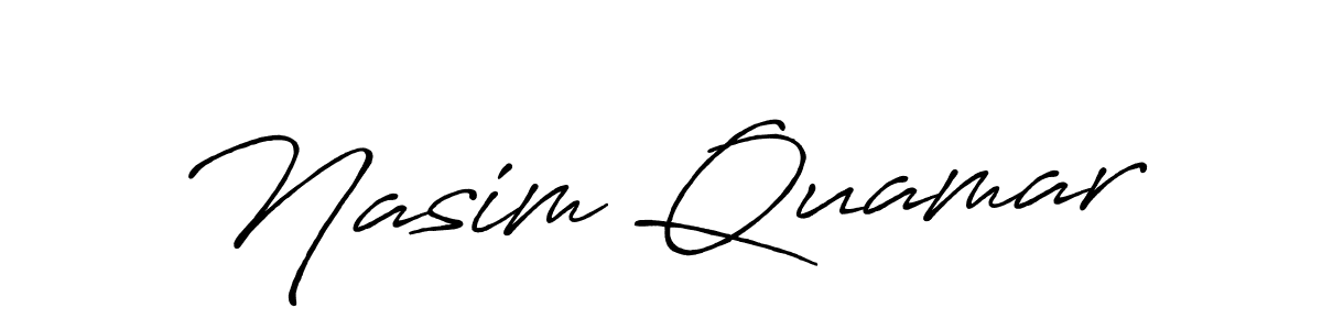 if you are searching for the best signature style for your name Nasim Quamar. so please give up your signature search. here we have designed multiple signature styles  using Antro_Vectra_Bolder. Nasim Quamar signature style 7 images and pictures png