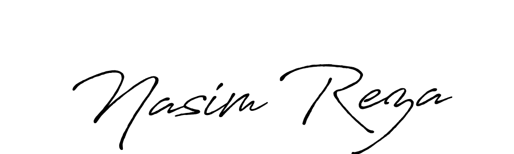 Nasim Reza stylish signature style. Best Handwritten Sign (Antro_Vectra_Bolder) for my name. Handwritten Signature Collection Ideas for my name Nasim Reza. Nasim Reza signature style 7 images and pictures png