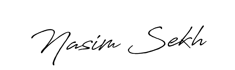 How to make Nasim Sekh signature? Antro_Vectra_Bolder is a professional autograph style. Create handwritten signature for Nasim Sekh name. Nasim Sekh signature style 7 images and pictures png