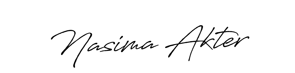It looks lik you need a new signature style for name Nasima Akter. Design unique handwritten (Antro_Vectra_Bolder) signature with our free signature maker in just a few clicks. Nasima Akter signature style 7 images and pictures png