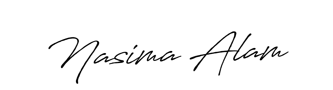 Design your own signature with our free online signature maker. With this signature software, you can create a handwritten (Antro_Vectra_Bolder) signature for name Nasima Alam. Nasima Alam signature style 7 images and pictures png