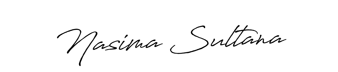 How to make Nasima Sultana name signature. Use Antro_Vectra_Bolder style for creating short signs online. This is the latest handwritten sign. Nasima Sultana signature style 7 images and pictures png