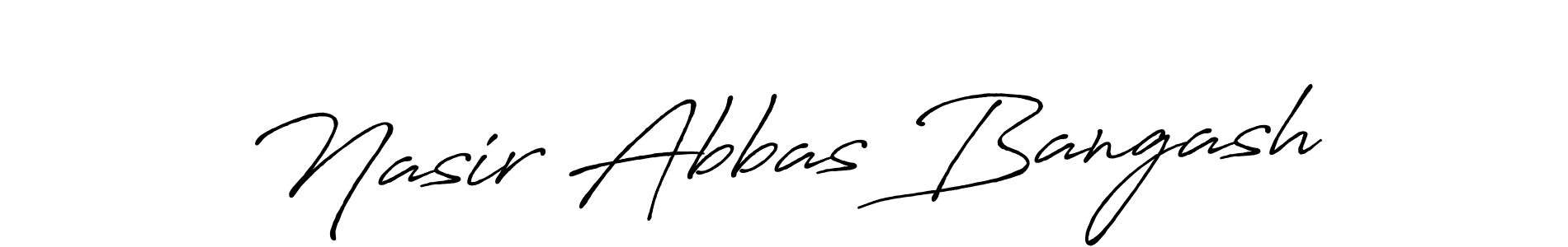 You should practise on your own different ways (Antro_Vectra_Bolder) to write your name (Nasir Abbas Bangash) in signature. don't let someone else do it for you. Nasir Abbas Bangash signature style 7 images and pictures png