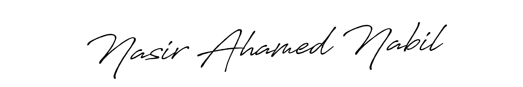 Also we have Nasir Ahamed Nabil name is the best signature style. Create professional handwritten signature collection using Antro_Vectra_Bolder autograph style. Nasir Ahamed Nabil signature style 7 images and pictures png