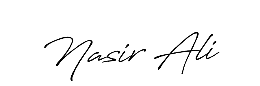 Nasir Ali stylish signature style. Best Handwritten Sign (Antro_Vectra_Bolder) for my name. Handwritten Signature Collection Ideas for my name Nasir Ali. Nasir Ali signature style 7 images and pictures png