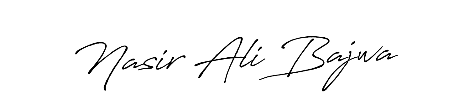 Use a signature maker to create a handwritten signature online. With this signature software, you can design (Antro_Vectra_Bolder) your own signature for name Nasir Ali Bajwa. Nasir Ali Bajwa signature style 7 images and pictures png