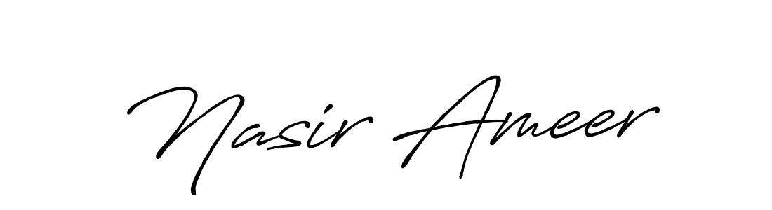 Once you've used our free online signature maker to create your best signature Antro_Vectra_Bolder style, it's time to enjoy all of the benefits that Nasir Ameer name signing documents. Nasir Ameer signature style 7 images and pictures png