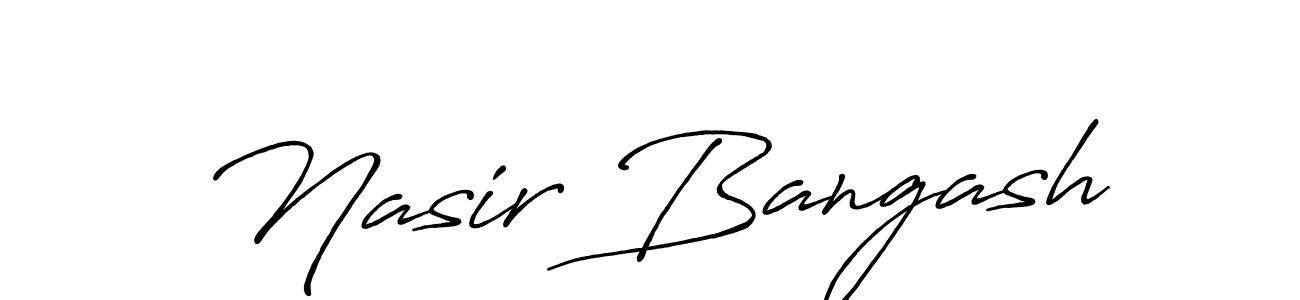 Once you've used our free online signature maker to create your best signature Antro_Vectra_Bolder style, it's time to enjoy all of the benefits that Nasir Bangash name signing documents. Nasir Bangash signature style 7 images and pictures png