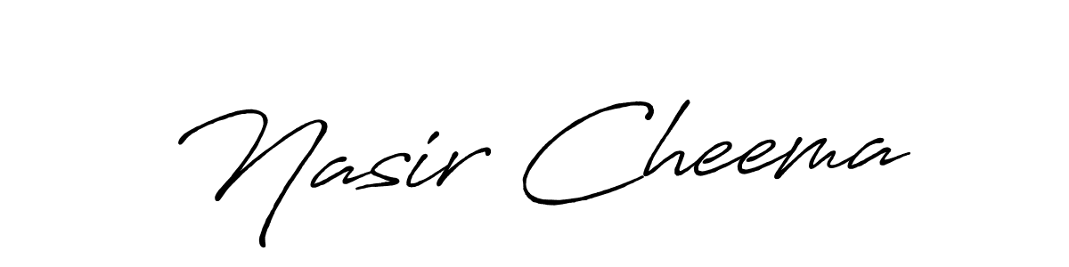 Also we have Nasir Cheema name is the best signature style. Create professional handwritten signature collection using Antro_Vectra_Bolder autograph style. Nasir Cheema signature style 7 images and pictures png