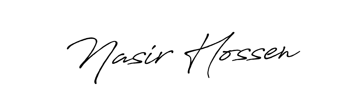 Similarly Antro_Vectra_Bolder is the best handwritten signature design. Signature creator online .You can use it as an online autograph creator for name Nasir Hossen. Nasir Hossen signature style 7 images and pictures png