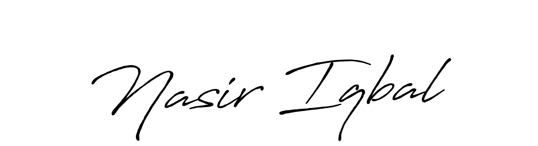 Also we have Nasir Iqbal name is the best signature style. Create professional handwritten signature collection using Antro_Vectra_Bolder autograph style. Nasir Iqbal signature style 7 images and pictures png