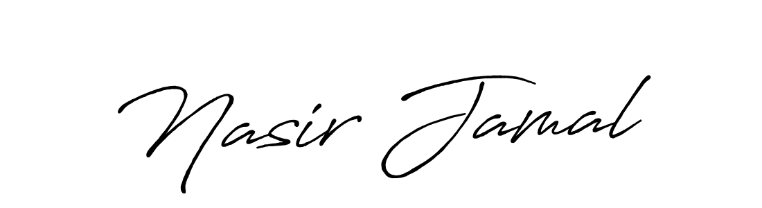 Also we have Nasir Jamal name is the best signature style. Create professional handwritten signature collection using Antro_Vectra_Bolder autograph style. Nasir Jamal signature style 7 images and pictures png