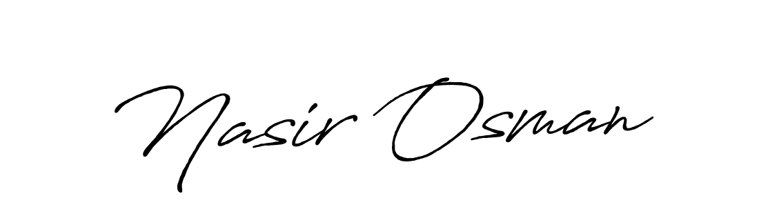 Also You can easily find your signature by using the search form. We will create Nasir Osman name handwritten signature images for you free of cost using Antro_Vectra_Bolder sign style. Nasir Osman signature style 7 images and pictures png