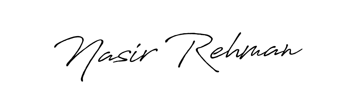 How to make Nasir Rehman signature? Antro_Vectra_Bolder is a professional autograph style. Create handwritten signature for Nasir Rehman name. Nasir Rehman signature style 7 images and pictures png