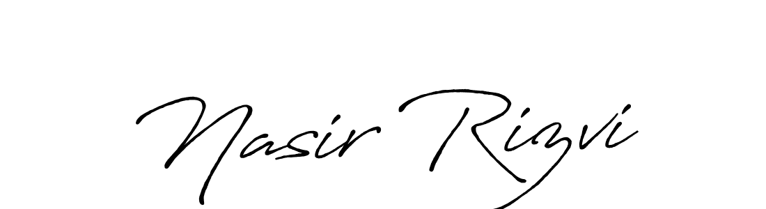 It looks lik you need a new signature style for name Nasir Rizvi. Design unique handwritten (Antro_Vectra_Bolder) signature with our free signature maker in just a few clicks. Nasir Rizvi signature style 7 images and pictures png