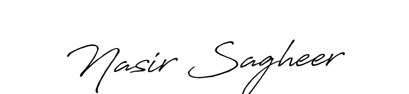 Make a beautiful signature design for name Nasir Sagheer. Use this online signature maker to create a handwritten signature for free. Nasir Sagheer signature style 7 images and pictures png