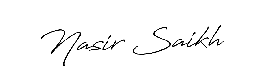 Make a beautiful signature design for name Nasir Saikh. Use this online signature maker to create a handwritten signature for free. Nasir Saikh signature style 7 images and pictures png