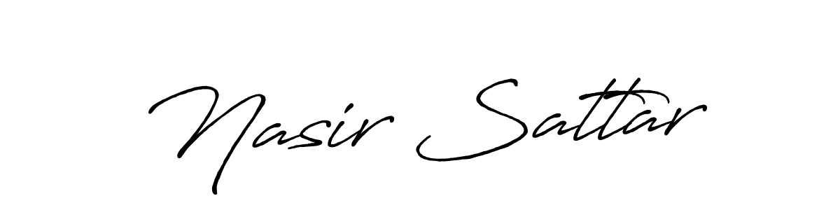 Also You can easily find your signature by using the search form. We will create Nasir Sattar name handwritten signature images for you free of cost using Antro_Vectra_Bolder sign style. Nasir Sattar signature style 7 images and pictures png