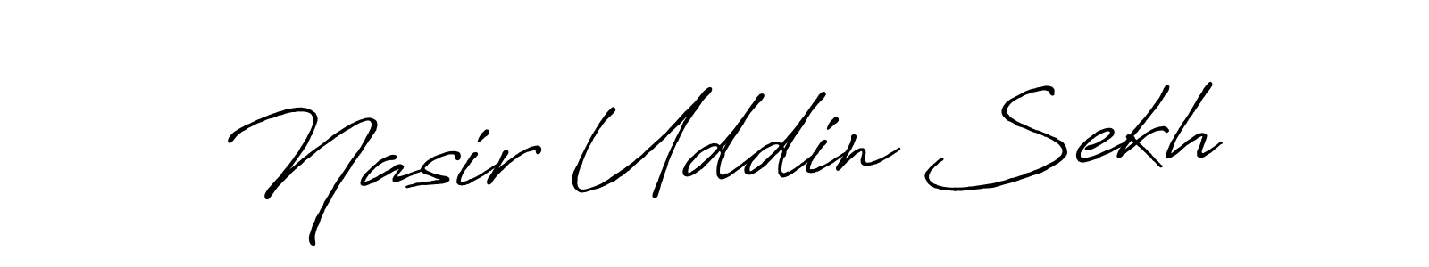 Make a short Nasir Uddin Sekh signature style. Manage your documents anywhere anytime using Antro_Vectra_Bolder. Create and add eSignatures, submit forms, share and send files easily. Nasir Uddin Sekh signature style 7 images and pictures png