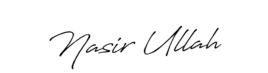 Also we have Nasir Ullah name is the best signature style. Create professional handwritten signature collection using Antro_Vectra_Bolder autograph style. Nasir Ullah signature style 7 images and pictures png