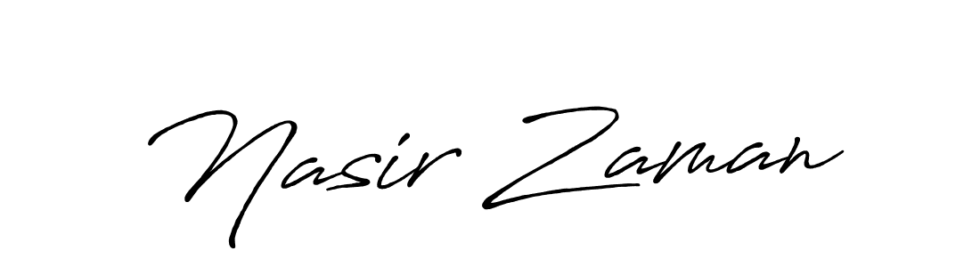 Also we have Nasir Zaman name is the best signature style. Create professional handwritten signature collection using Antro_Vectra_Bolder autograph style. Nasir Zaman signature style 7 images and pictures png