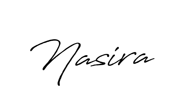 Make a beautiful signature design for name Nasira. With this signature (Antro_Vectra_Bolder) style, you can create a handwritten signature for free. Nasira signature style 7 images and pictures png