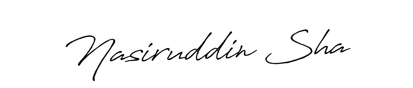 Also we have Nasiruddin Sha name is the best signature style. Create professional handwritten signature collection using Antro_Vectra_Bolder autograph style. Nasiruddin Sha signature style 7 images and pictures png