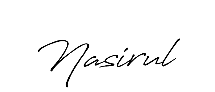 Create a beautiful signature design for name Nasirul. With this signature (Antro_Vectra_Bolder) fonts, you can make a handwritten signature for free. Nasirul signature style 7 images and pictures png