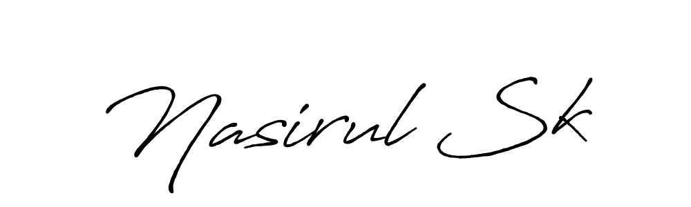 How to Draw Nasirul Sk signature style? Antro_Vectra_Bolder is a latest design signature styles for name Nasirul Sk. Nasirul Sk signature style 7 images and pictures png
