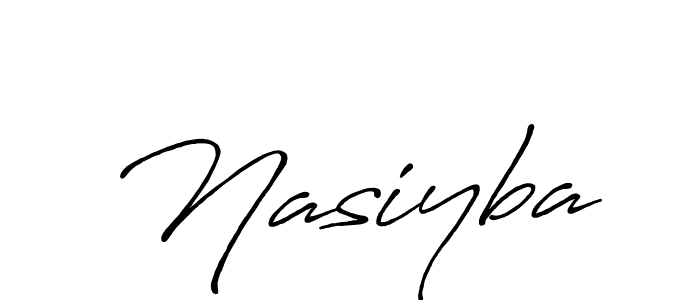 Make a beautiful signature design for name Nasiyba. Use this online signature maker to create a handwritten signature for free. Nasiyba signature style 7 images and pictures png