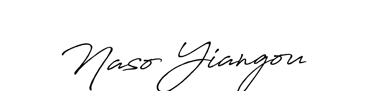 Use a signature maker to create a handwritten signature online. With this signature software, you can design (Antro_Vectra_Bolder) your own signature for name Naso Yiangou. Naso Yiangou signature style 7 images and pictures png