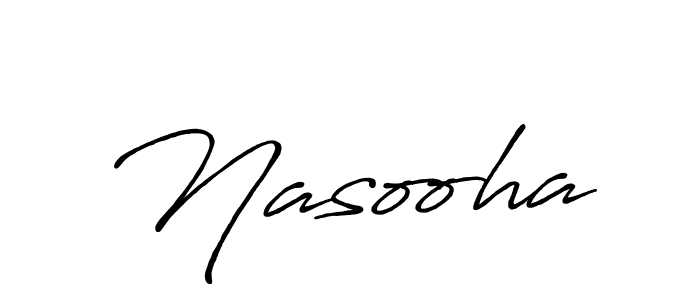 Nasooha stylish signature style. Best Handwritten Sign (Antro_Vectra_Bolder) for my name. Handwritten Signature Collection Ideas for my name Nasooha. Nasooha signature style 7 images and pictures png