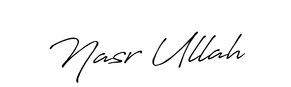 You should practise on your own different ways (Antro_Vectra_Bolder) to write your name (Nasr Ullah) in signature. don't let someone else do it for you. Nasr Ullah signature style 7 images and pictures png