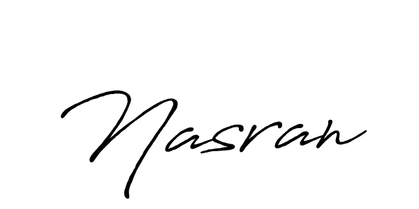 Also we have Nasran name is the best signature style. Create professional handwritten signature collection using Antro_Vectra_Bolder autograph style. Nasran signature style 7 images and pictures png