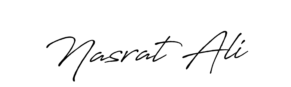 You can use this online signature creator to create a handwritten signature for the name Nasrat Ali. This is the best online autograph maker. Nasrat Ali signature style 7 images and pictures png