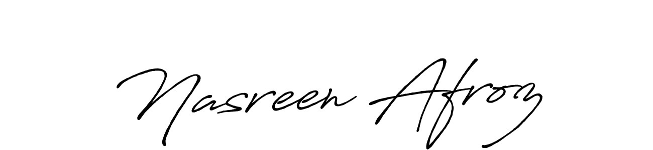 Nasreen Afroz stylish signature style. Best Handwritten Sign (Antro_Vectra_Bolder) for my name. Handwritten Signature Collection Ideas for my name Nasreen Afroz. Nasreen Afroz signature style 7 images and pictures png